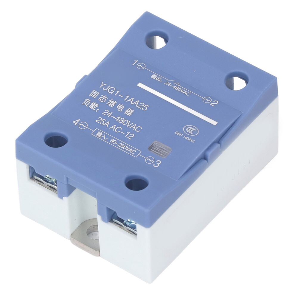 Single Phase Solid State Relay 25A 80-280Vac Control 24-480Vac 4961368901582