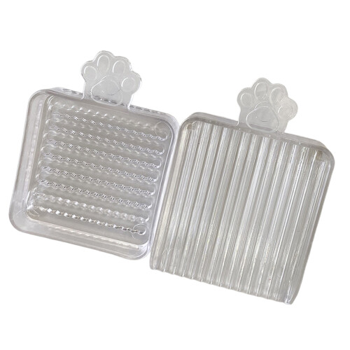 2Pcs Plastic Bead Organiser Storage Tray Bead-Transparent