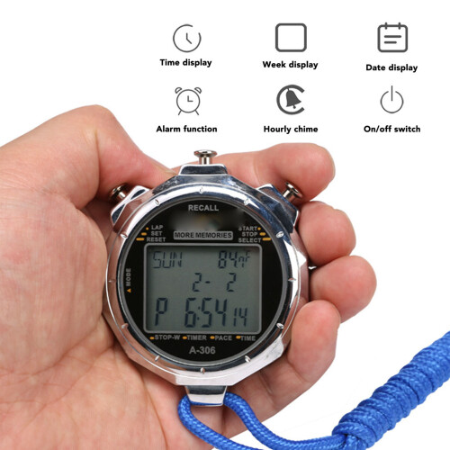 Multi Function Sport Stopwatch with 200 Lap Capacity Large Display & Alarm 2
