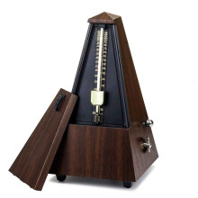 Tower Type Guitar Metronome Bell Ring Piano Violin Rhythm Mechanical Pendulum (Teak)