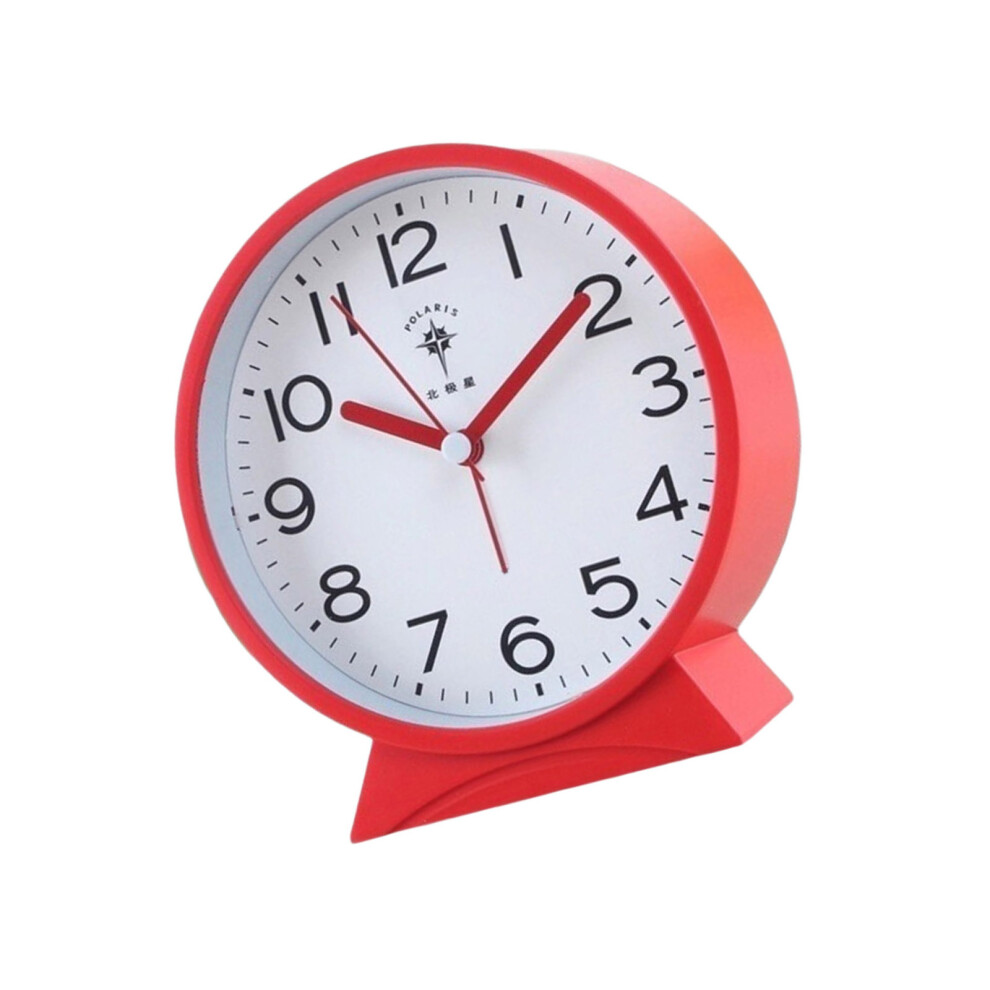 Simple Child Friendly Quiet Alarm Clock Big Numerals- Red