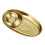 Modern Nonrust Steel Oval Serving Dish For Gatherings-Gold. M 1