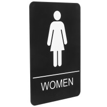 3Stk Badezimmer Schild Damen Aus Acryl, Braille Beschriftung, Wanddeko