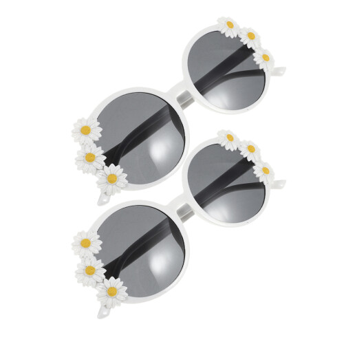 6 Sonnenbrillen Blumendesign Partyaccessoire Brillen