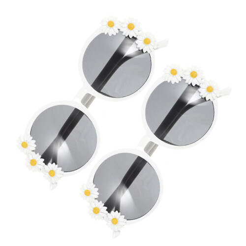 6 Sonnenbrillen Blumendesign Partyaccessoire Brillen 2