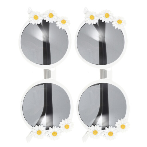 6 Sonnenbrillen Blumendesign Partyaccessoire Brillen 1