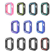 2Stk Dünne Schwarze Silikon Smartwatch Hülle Schutz Für Uhr