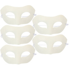 25St Wit Papieren Maskers DIY Voor Carnaval En Themafeesten