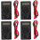 4Stk Kompaktes Multitester Digital Volt Ohm Tester Schwarz 7