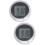 2Stk Armaturenbrett Uhr Schwarz Selbstklebend Digital 7