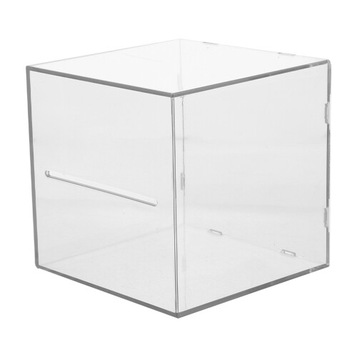 2Stk Kompakte Transparente Acrylspardose Unzerstörbare Münzbox Desktop 1