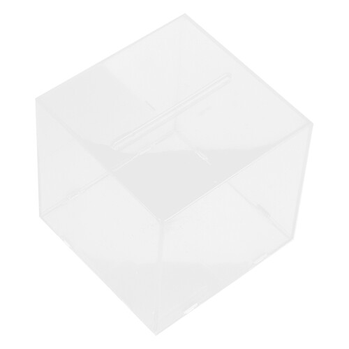 2Stk Kompakte Transparente Acrylspardose Unzerstörbare Münzbox Desktop 2