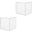 2Stk Kompakte Transparente Acrylspardose Unzerstörbare Münzbox Desktop 5