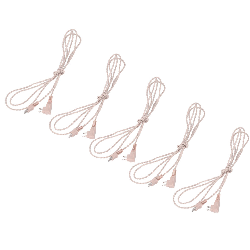 5pcs Durable Stereo Audio Cable for Optimum Siemens Sound Aid Connection