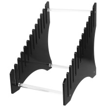 2St Acrylic Display Rack Zwart Voor Vinyl Platen En Cd's Op