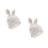 2St Dames Wintermuts Gebreid Wit Chenille Warm Met Konijn Oor Design 8