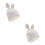 2St Dames Wintermuts Gebreid Wit Chenille Warm Met Konijn Oor Design 9