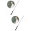 2St Draagbare Telescopische Zwarte Pointer Whiteboard 8
