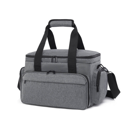 Spill Resistant Cosmetic Storage Bag Removable-Light Grey