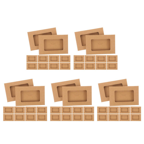 50Ud Cajas De Kraft Para Sobres Y Postales, Simple Y 1