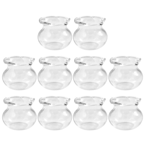 40Ud Mini De Peces De Vidrio Transparente Para Manualidades 2