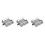 3Pièces Kit Rail Jouet Enfant Décor Train Gris 10