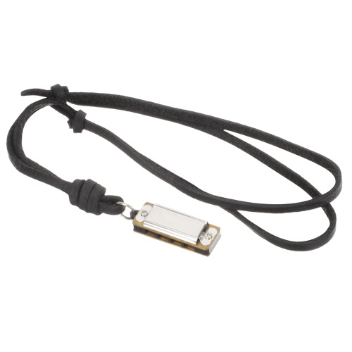 3Pcs Handmade Black Harmonica Pendant Necklace for Party and Gift