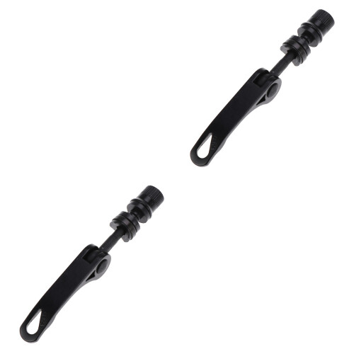 2Pièces Blocage Rapide Noir Alliage Aluminium Pour Roues 2