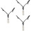 3Pcs Handmade Black Harmonica Pendant Necklace for Party and Gift 6