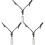 3Pcs Handmade Black Harmonica Pendant Necklace for Party and Gift 2