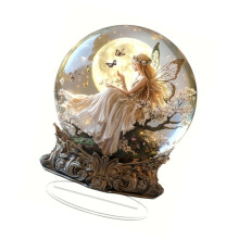 Moderne acryl decoratieve bol met manensterthema 200 g-SCB153