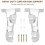2Ud Soportes Dobles De Aluminio Para Barras De 5