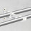 2Ud Soportes Dobles De Aluminio Para Barras De 4
