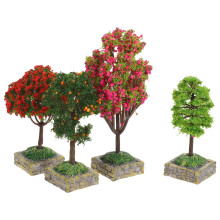 16Ud Árboles Falsos Para Y Dioramas Plástico Multicolor