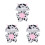 3Ud Conjunto Pijama Vaca Peluche Para 20Cm Accesorios 10