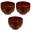 3Ud Mug De Afeitar De Madera Acabado Suave Para 3