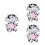 3Ud Conjunto Pijama Vaca Peluche Para 20Cm Accesorios 7