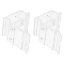 10Ud Soportes De Pared Transparentes Para Persianas Verticales ABS