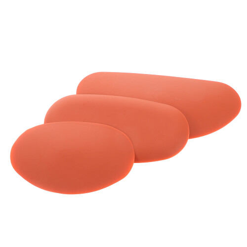 6Pcs Silicone Tools Red Soft Clay Sheets for DIY Pottery Art 2