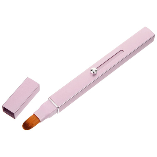 4Pièces Brosse Rétractable En Fibre Synthétique Rose Compacte