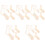 20Pièces Formes Bois Beige Pour Tricot De , Accessoires 5