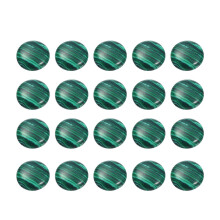 40Pièces Cabochons Verre Malachite 12Mm Vert Pour Artisanat