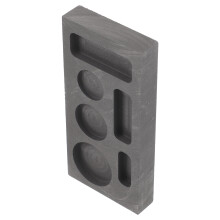 3Ud Kit De Fundición Negro Moldes Grafito Para Metales Oro Plata Cobre