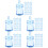 150Pièces Mini Bleu Décorations Suspendues Pour Bébé 6