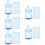 150Pièces Mini Bleu Décorations Suspendues Pour Bébé 11