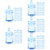 150Pièces Mini Bleu Décorations Suspendues Pour Bébé 10