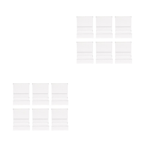 12Ud Soporte Transparente Para Auriculares Mini Rack Acrílico 2