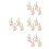 16Set Set Musicale Chitarra in Legno Beige Per Bambini Da Decorare 10