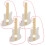 16Set Set Musicale Chitarra in Legno Beige Per Bambini Da Decorare 2