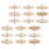 54Pz Gioco Giroscopico Legno Portatile Per Bambini Beige 2